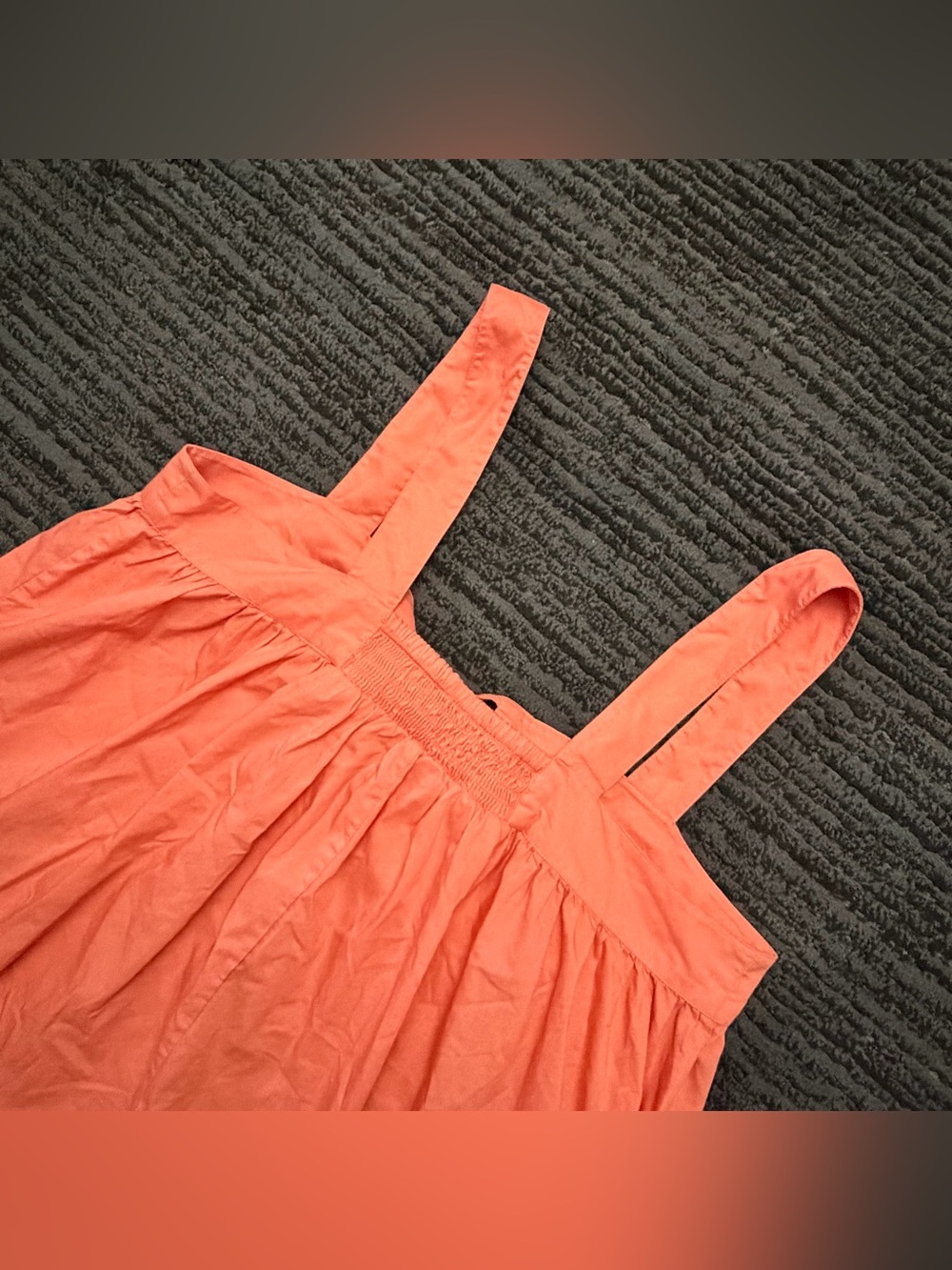 LAKE Coral Pink Square Neck Sleeveless Midi Dress - Picture 3 of 6